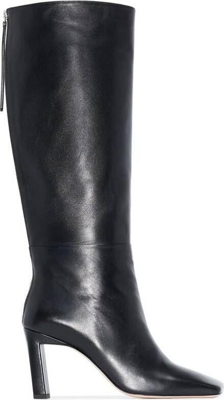 Wandler Isa 85mm knee-high boots Black
