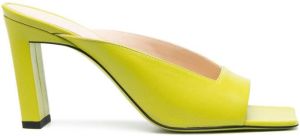 Wandler Isa 90mm slip-on sandals Green