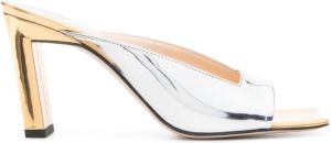 Wandler Isa 90mm slip-on sandals Silver