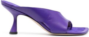 Wandler Julio 90mm leather sandals Purple