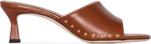 Wandler stud detail 55mm sandals Brown