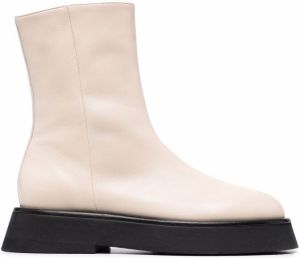 Wandler zipped-up ankle boots Neutrals