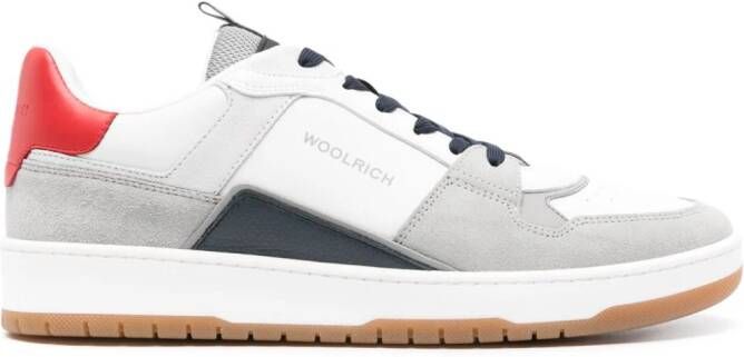 Woolrich colour-block leather sneakers White