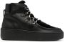 Woolrich faux-fur detail sneakers Black - Thumbnail 1