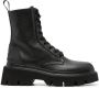 Woolrich lace-up ankle leather boots Black - Thumbnail 1