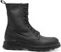 Woolrich lace-up leather combat boots Black - Thumbnail 1