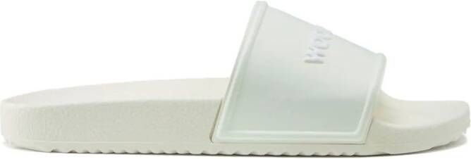 Woolrich logo-embossed flip flops White