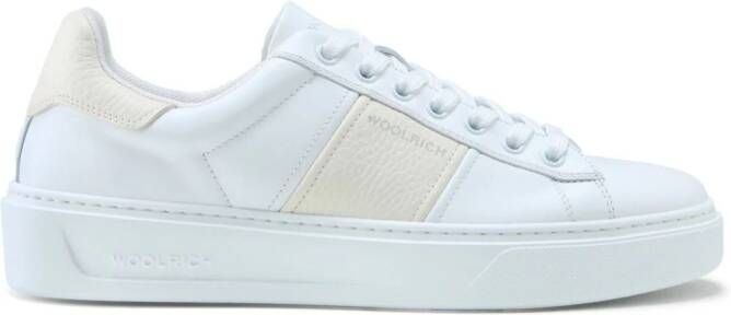 Woolrich logo-print lace-up sneakers White