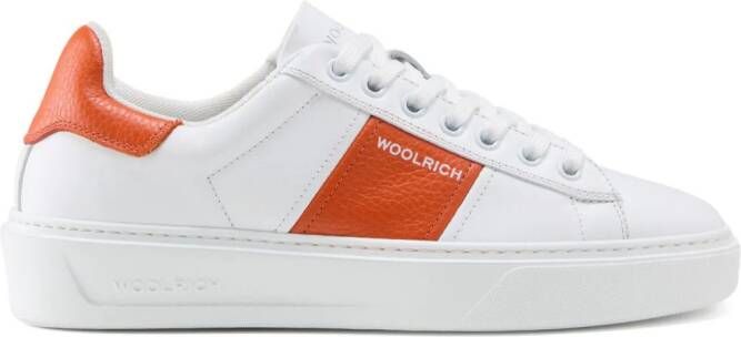 Woolrich panelled lace-up sneakers White