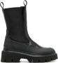 Woolrich round-toe leather ankle boot Black - Thumbnail 1