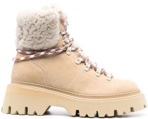 Woolrich sheepskin hiking boots Neutrals