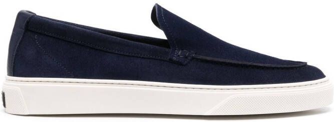 Woolrich slip-on suede boat shoes Blue