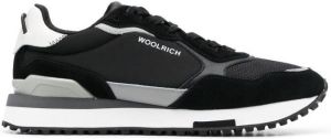 Woolrich suede-panelled low-top sneakers Black