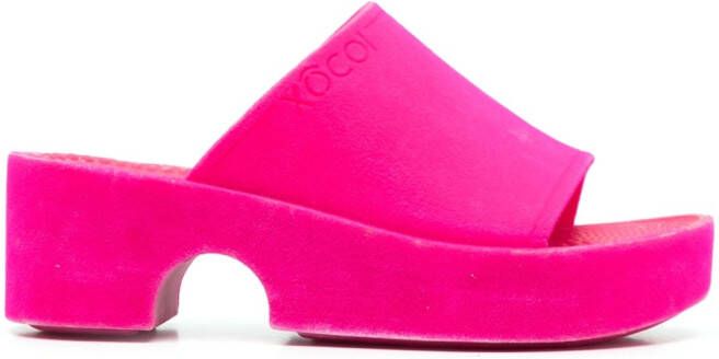 XOCOI 55mm platform slides Pink