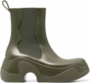 XOCOI chunky sole ankle boots Green
