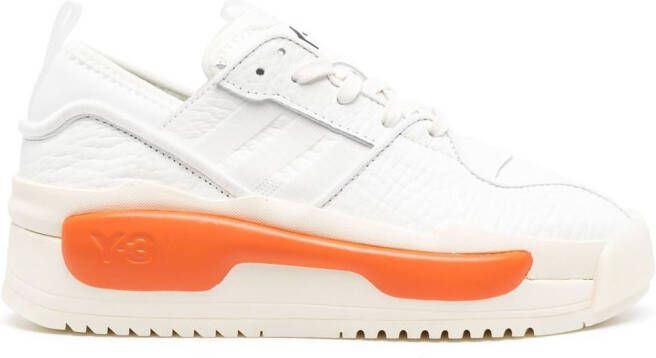 Y-3 colour-block lace-up sneakers White