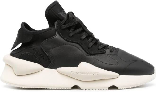 Y-3 Kaiwa leather sneakers Black
