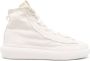Y-3 Nizza distressed high-top sneakers White - Thumbnail 1