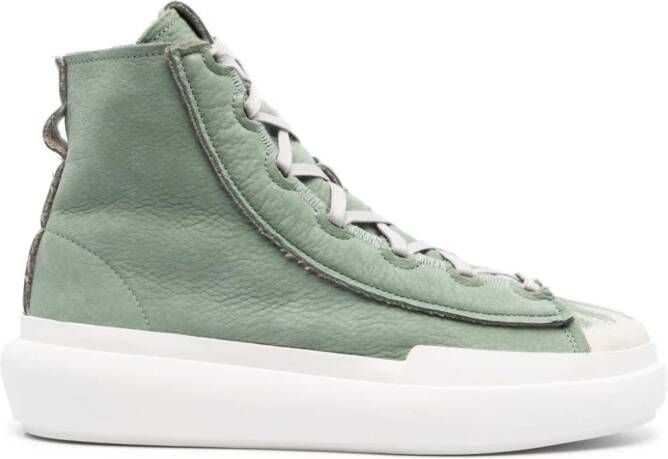 Y-3 Nizza High leather sneakers Green