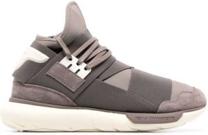 Y-3 Qasa panelled lace-up sneakers Grey