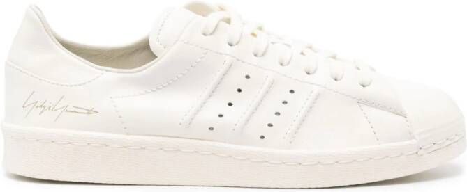 Y-3 Superstar lace-up leather sneakers White