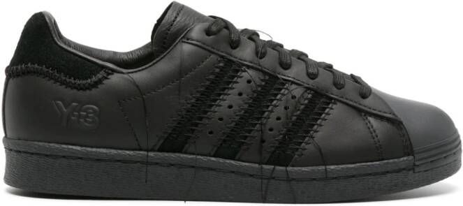 Y-3 x Adidas Superstar lace-up sneakers Black