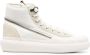 Y-3 zip-around suede high-top sneakers White - Thumbnail 1