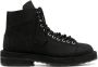 Yohji Yamamoto lace-up leather ankle boots Black - Thumbnail 1