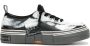 Yohji Yamamoto paint-print platform sole sneakers Black - Thumbnail 1