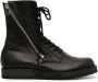 Yohji Yamamoto zip-fastened combat boots Black - Thumbnail 1