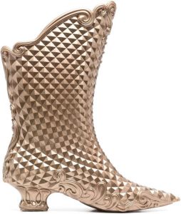 Y Project Melissa pointed 40mm boots Gold