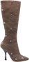 Y Project Snap Off 120mm denim boots Brown - Thumbnail 1