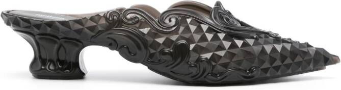 Y Project x Melissa 50mm embossed mules Black