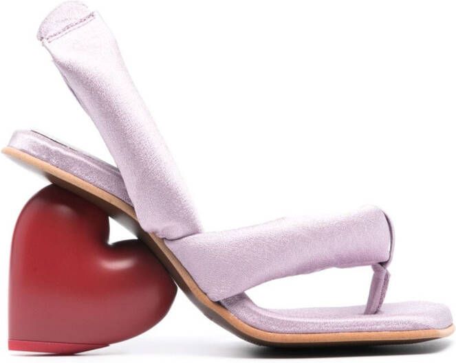 YUME Love Heel 105mm sandals Purple