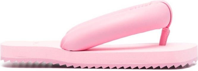 YUME padded thong-strap sandals Pink