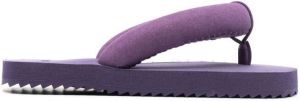 YUME Suki padded-strap flip flops Purple