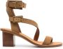Zadig&Voltaire Cecilia Caprese 70mm leather sandals Brown - Thumbnail 1