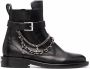 Zadig&Voltaire chain-detail leather boots Black - Thumbnail 1