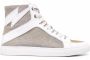 Zadig&Voltaire flash-detail glitter sneakers White - Thumbnail 1