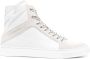 Zadig&Voltaire High Flash panelled leather sneakers White - Thumbnail 1