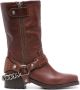 Zadig&Voltaire Igata leather boots Brown - Thumbnail 1