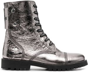 Zadig&Voltaire Joe metallic ankle boots Grey
