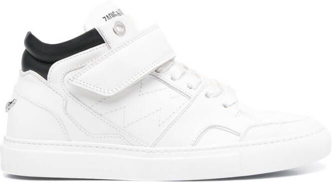 Zadig&Voltaire logo-print touch-strap sneakers White