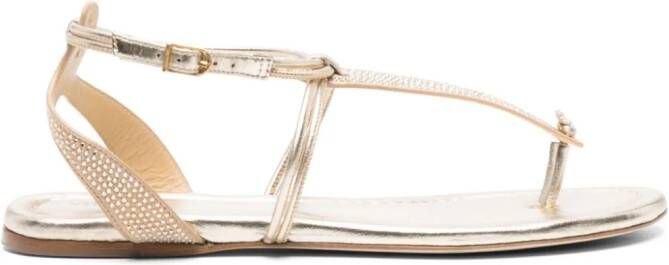 Zadig&Voltaire Moonstar crystal-embellished sandals Gold