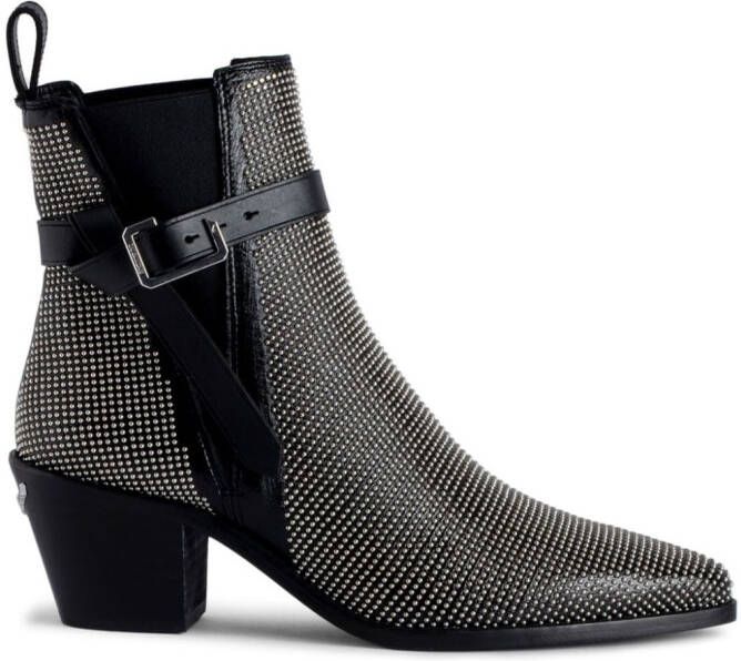 Zadig&Voltaire Tyler 60mm studded boots Black
