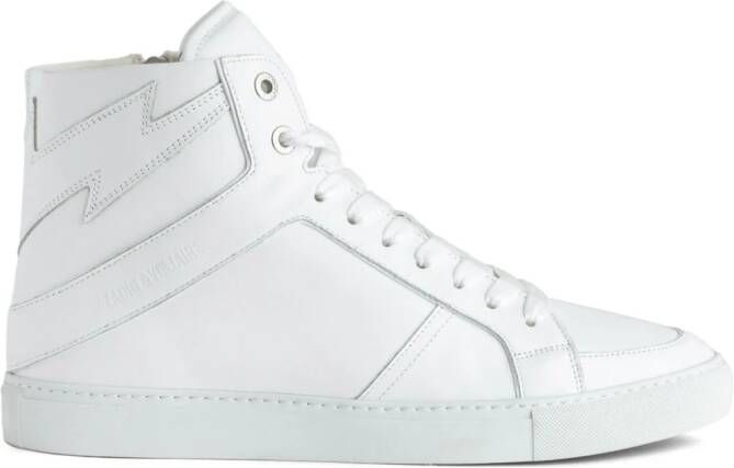 Zadig&Voltaire ZV1747 leather high-top sneakers White