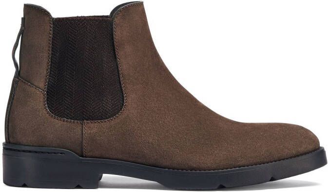 Zegna Cortina suede Chelsea boots Brown