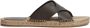 Zegna crossover leather espadrille sandals Brown - Thumbnail 1