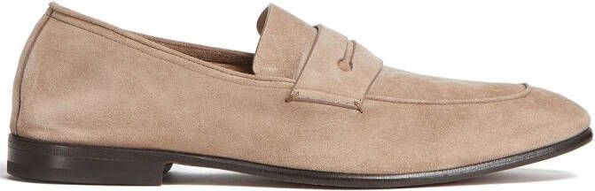 Zegna L'Asola suede loafers Brown