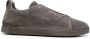 Zegna lo-top suede sneakers Grey - Thumbnail 1